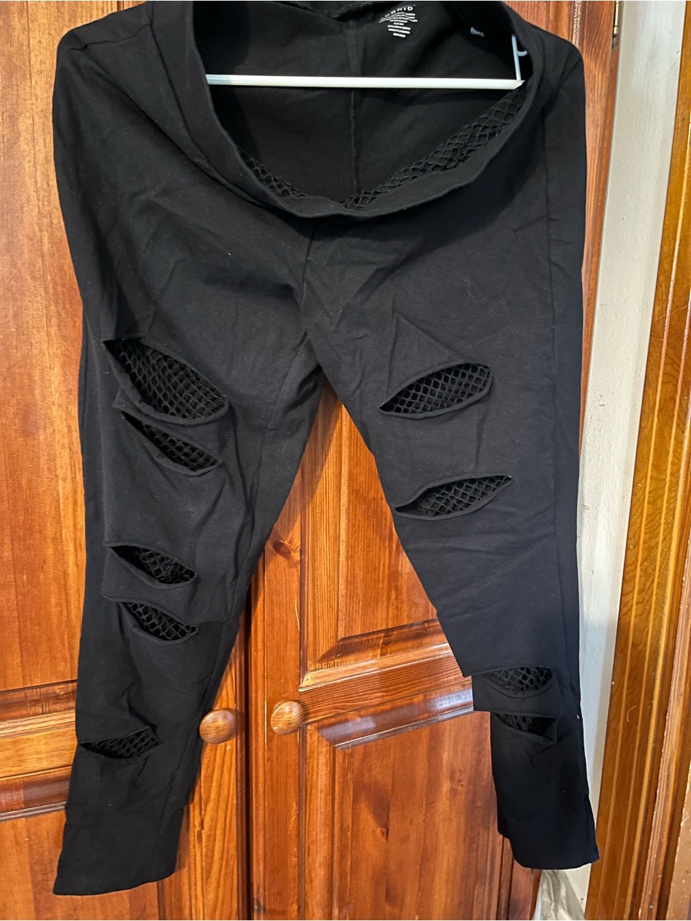 torrid Black Leggings with Subtle Mesh Detail